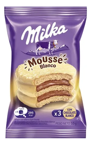 ALFAJOR MILKA MOUSSE BLANCO