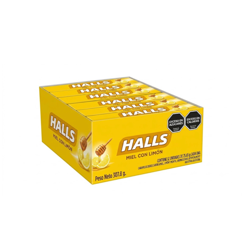 HALLS MIEL C-LIMON