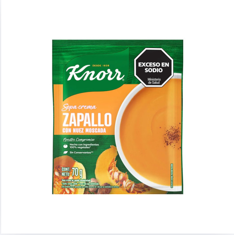 SOPA CREMA ZAPALLO