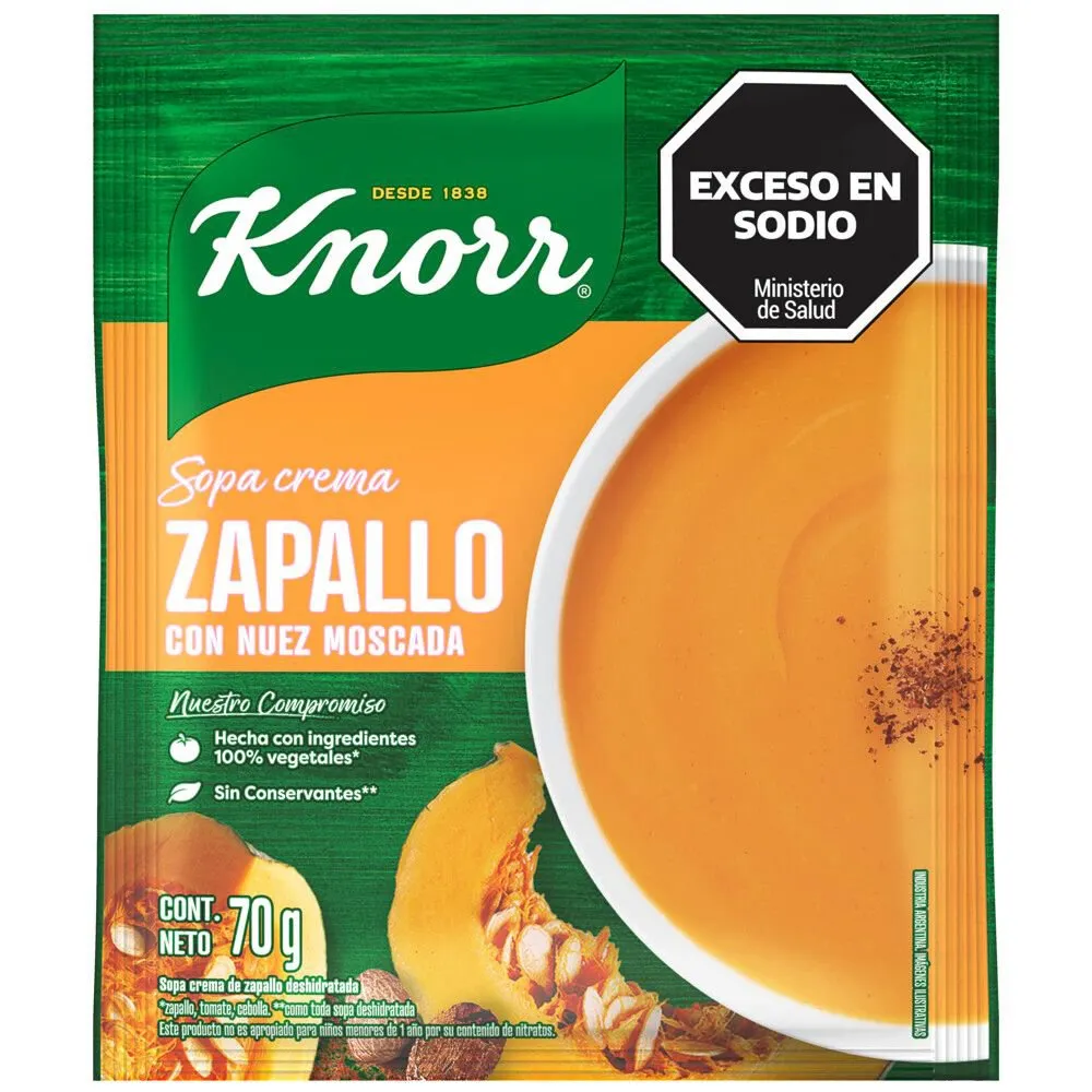 SOPA CREMA ZAPALLO