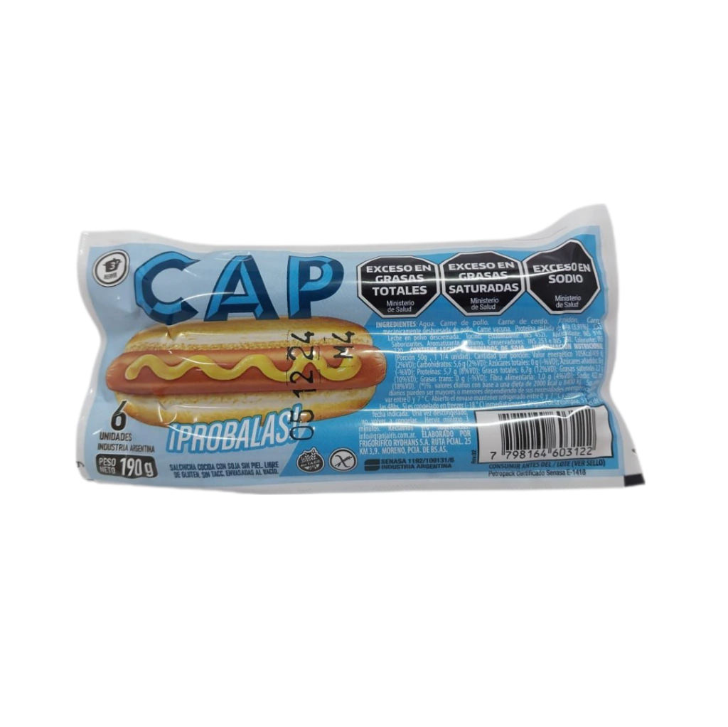 SALCHICHA CAP x6Un
