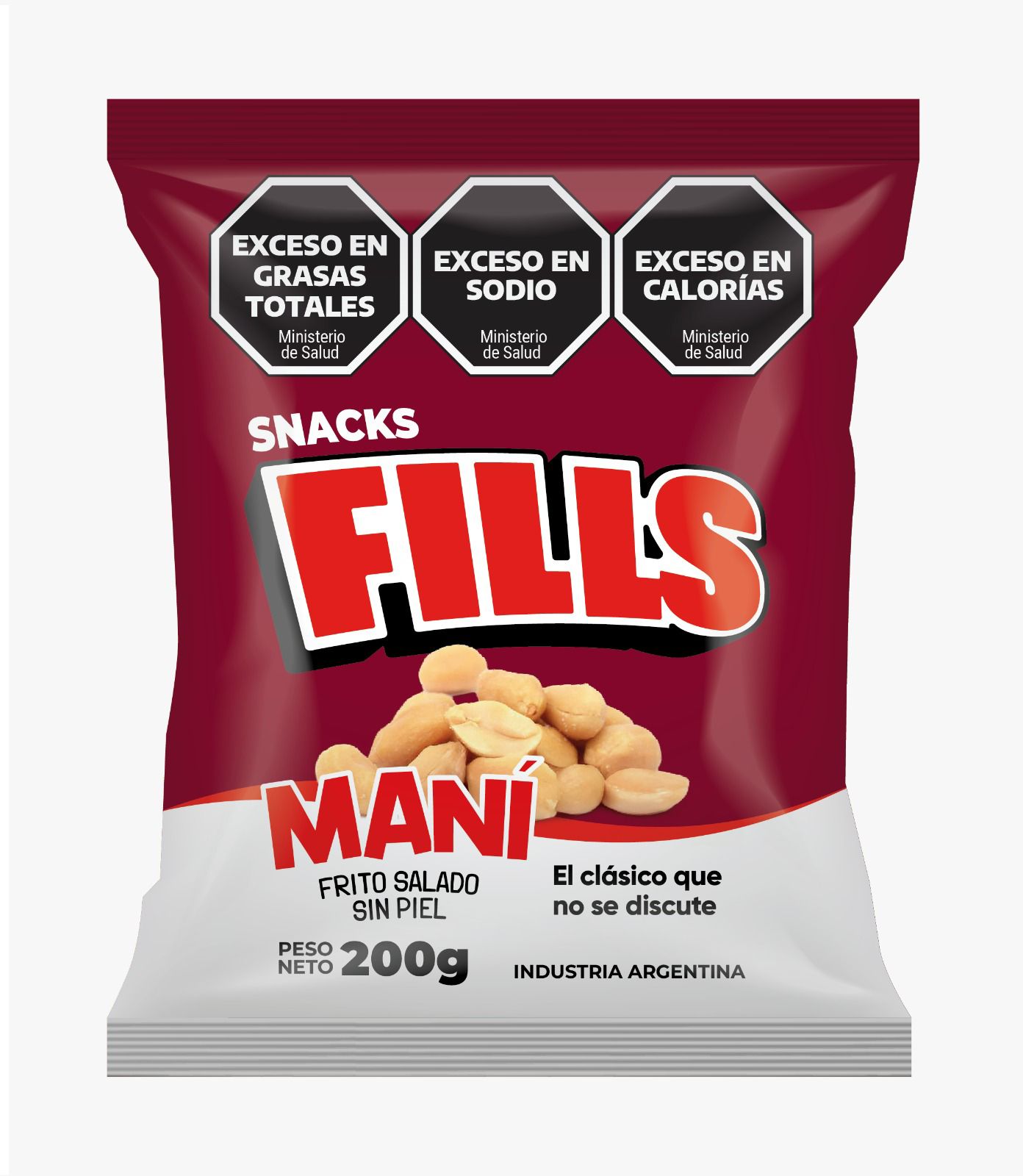 MANI SALADO SIN PIEL x125g