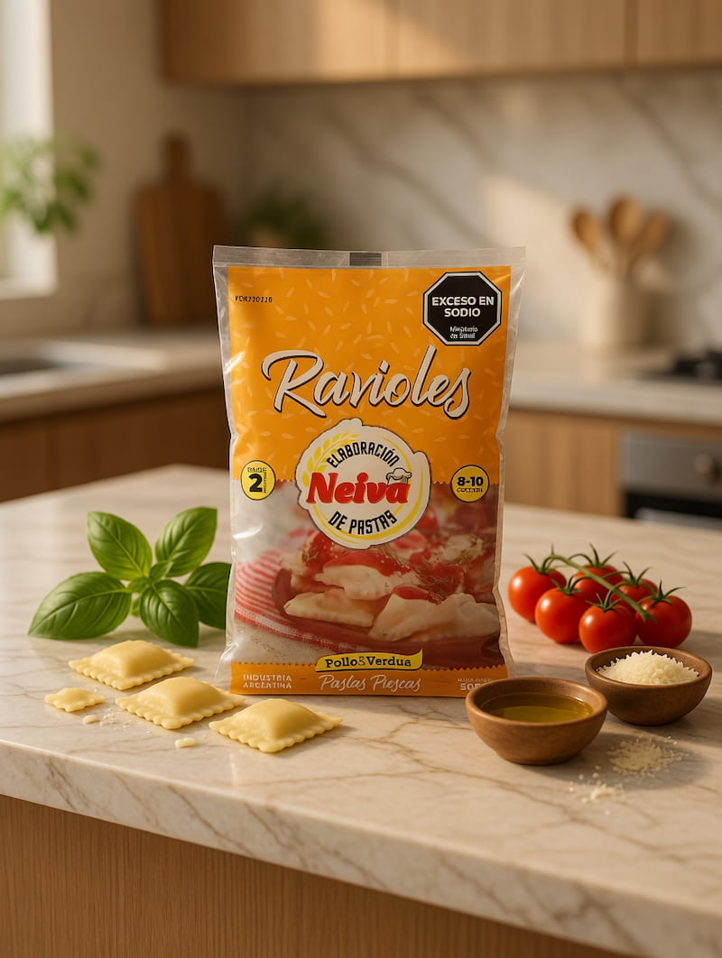 RAVIOL NEIVA Pollo y Verdura x500
