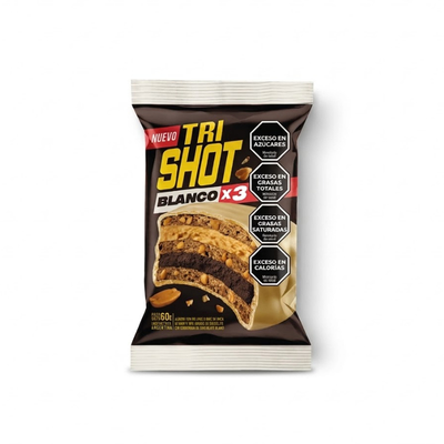 ALFAJOR SHOT BCO 3 x60Gr