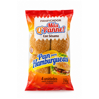 PAN HAMB.SESAMO x4UN
